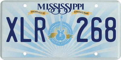 MS license plate XLR268