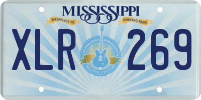 MS license plate XLR269