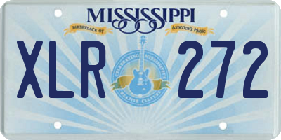 MS license plate XLR272