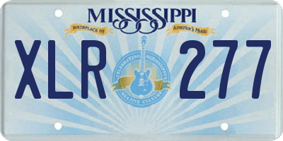 MS license plate XLR277