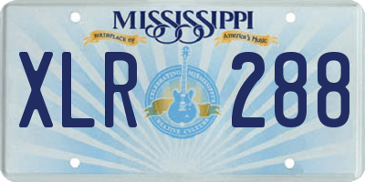 MS license plate XLR288