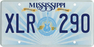 MS license plate XLR290