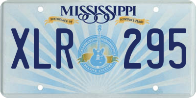 MS license plate XLR295