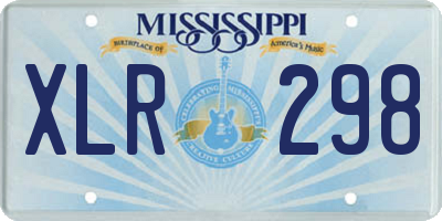 MS license plate XLR298