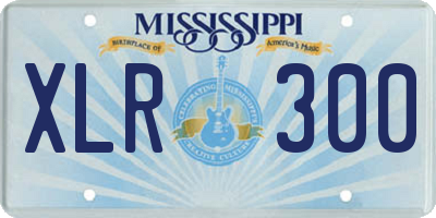 MS license plate XLR300