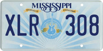 MS license plate XLR308