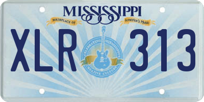 MS license plate XLR313