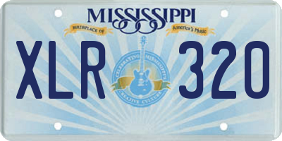 MS license plate XLR320