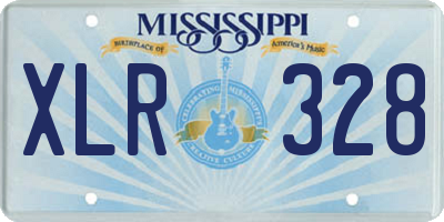 MS license plate XLR328