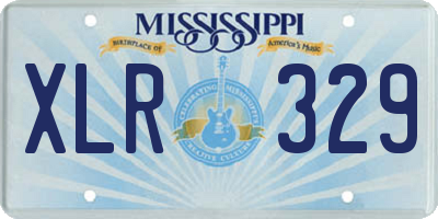 MS license plate XLR329