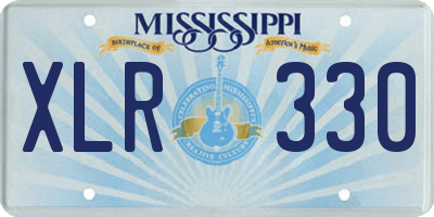 MS license plate XLR330