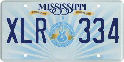 MS license plate XLR334