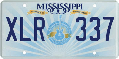 MS license plate XLR337