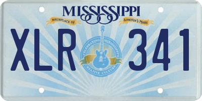 MS license plate XLR341
