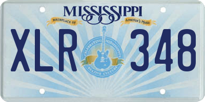 MS license plate XLR348
