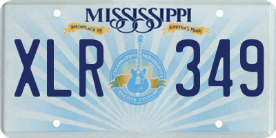 MS license plate XLR349