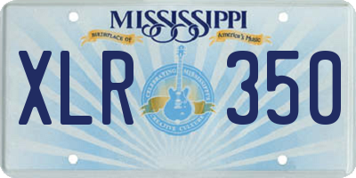 MS license plate XLR350