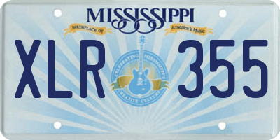 MS license plate XLR355