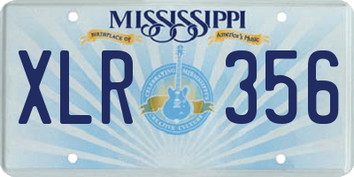 MS license plate XLR356