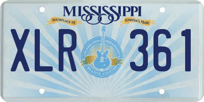 MS license plate XLR361