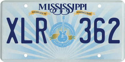 MS license plate XLR362
