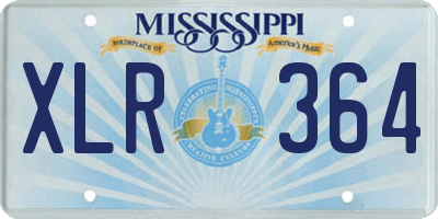MS license plate XLR364