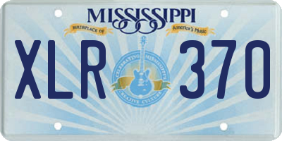 MS license plate XLR370
