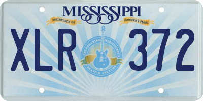 MS license plate XLR372