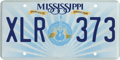 MS license plate XLR373