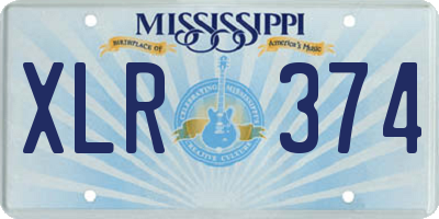 MS license plate XLR374