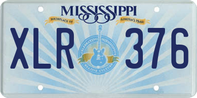 MS license plate XLR376