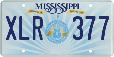 MS license plate XLR377