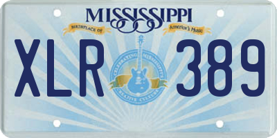 MS license plate XLR389
