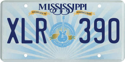 MS license plate XLR390