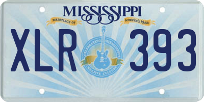MS license plate XLR393