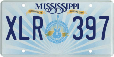 MS license plate XLR397