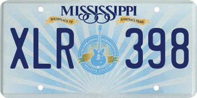 MS license plate XLR398