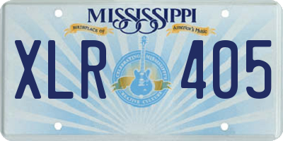 MS license plate XLR405