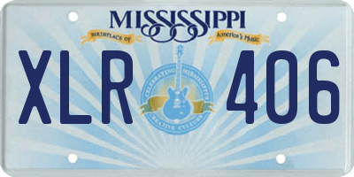 MS license plate XLR406