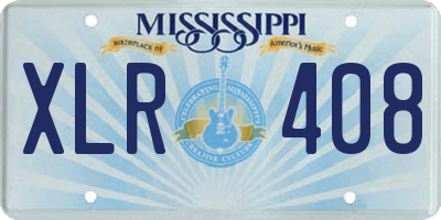 MS license plate XLR408