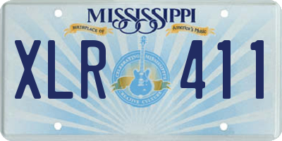 MS license plate XLR411