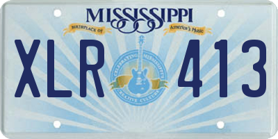 MS license plate XLR413