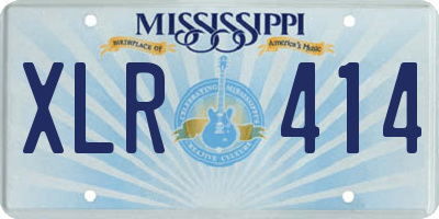 MS license plate XLR414