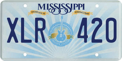MS license plate XLR420
