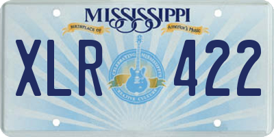 MS license plate XLR422