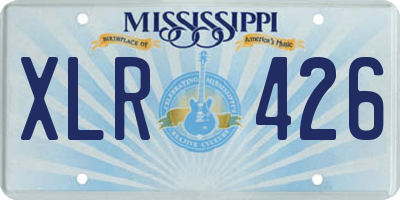 MS license plate XLR426