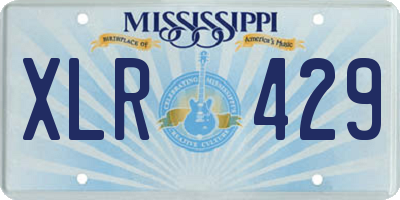 MS license plate XLR429