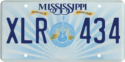 MS license plate XLR434