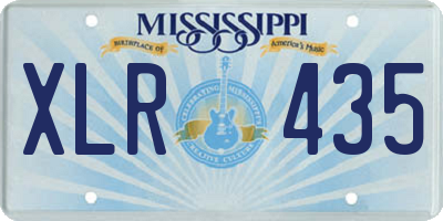 MS license plate XLR435