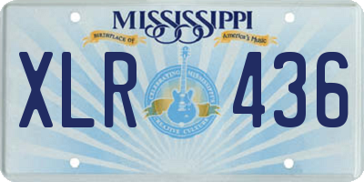 MS license plate XLR436